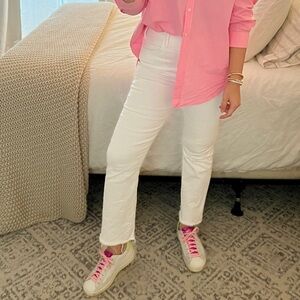 MOTHER Hustler Ankle Fray Jeans